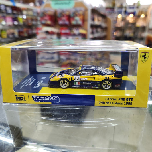 Tarmac Works - Ferrari F40 GTE - 1996 24hr Le Mans #44 - 1:64 Scale