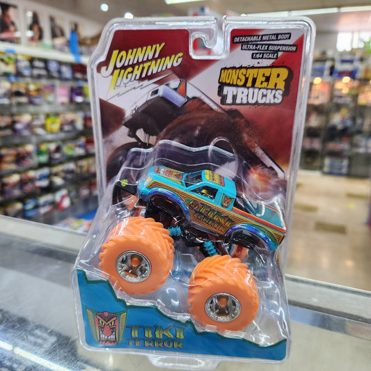 Johnny Lightning - Monster Truck - 'Tiki Terror' (Orange Wheels) - 1:43 Scale