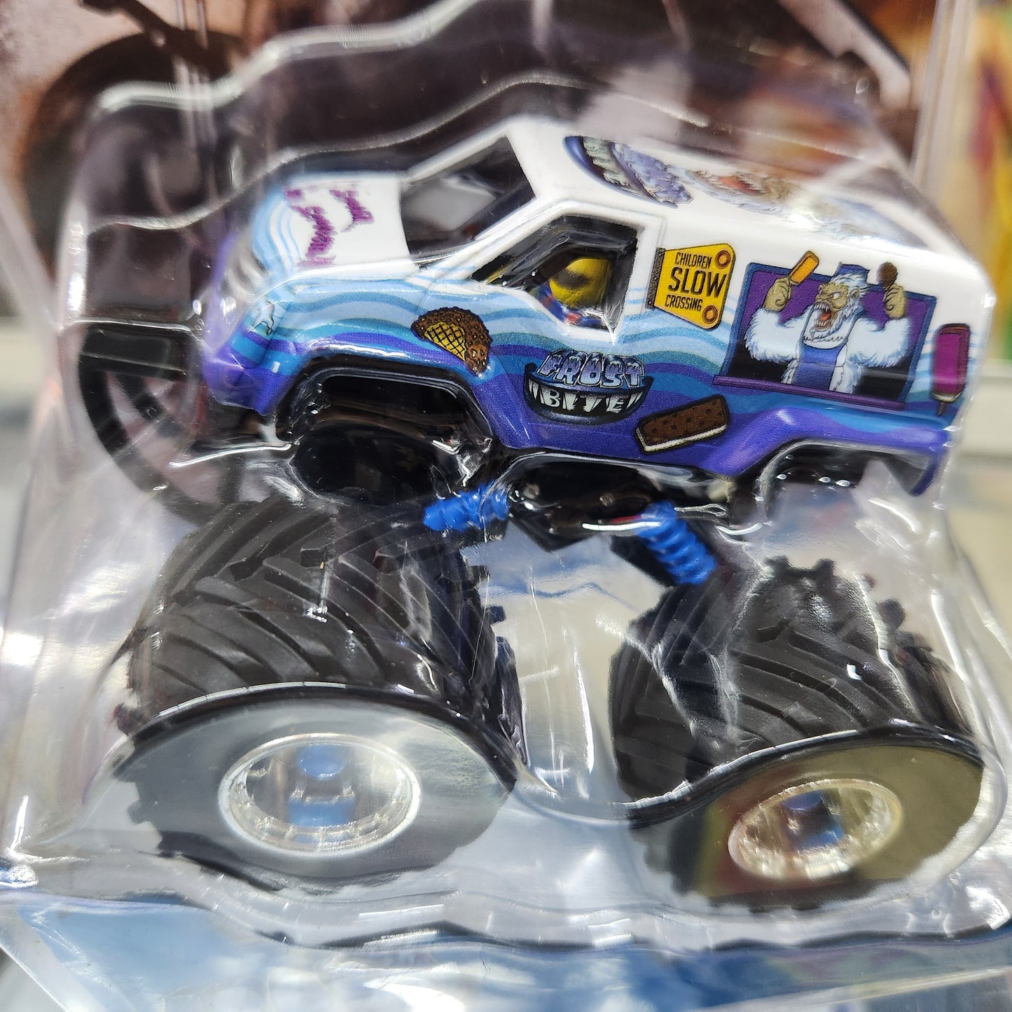 Johnny Lightning - Monster Truck - 'Frost Bite' (Black Wheels) - 1:43 Scale