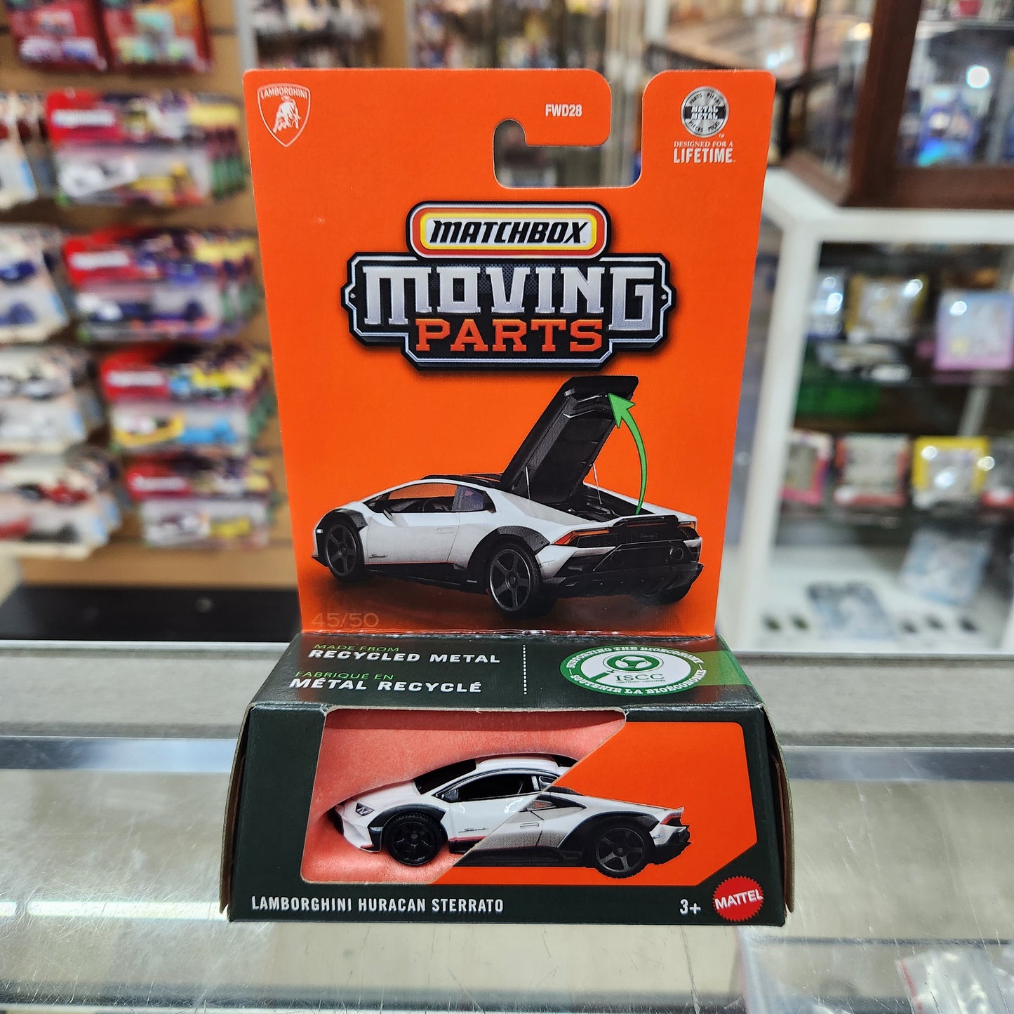 Matchbox - Moving Parts - Lamborghini Huracan Sterrato (White) - 1:64 Scale