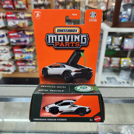 Matchbox - Moving Parts - Lamborghini Huracan Sterrato (White) - 1:64 Scale