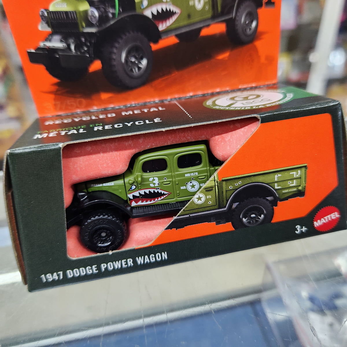 Matchbox - Moving Parts - 1947 Dodge Power Wagon (Army Green) - 1:64 Scale