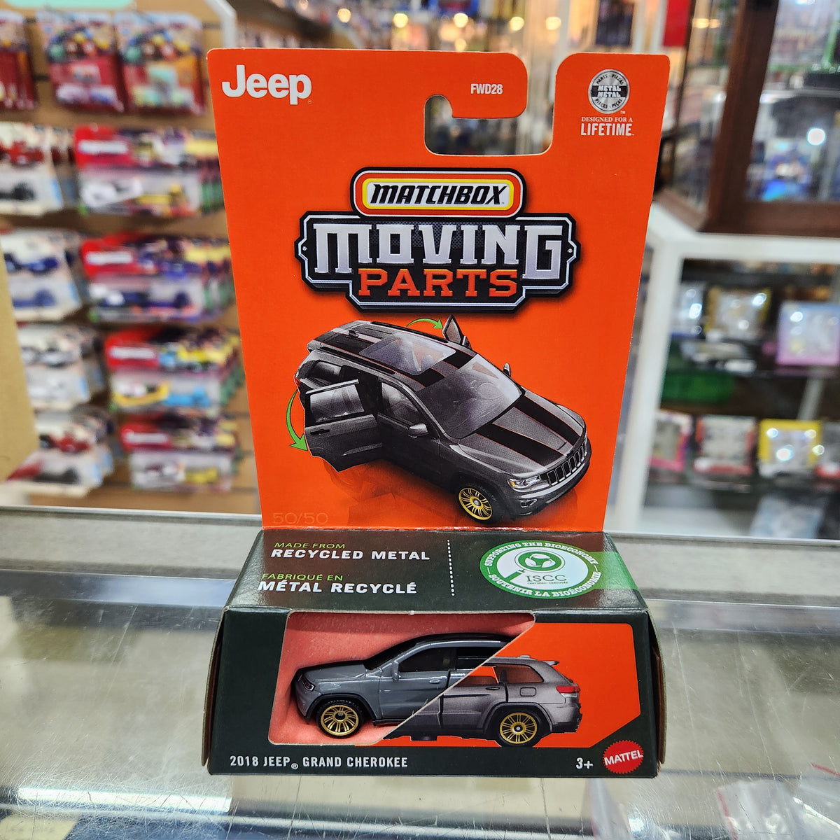 Matchbox - Moving Parts - 2018 Jeep Grand Cherokee (Grey) - 1:64 Scale