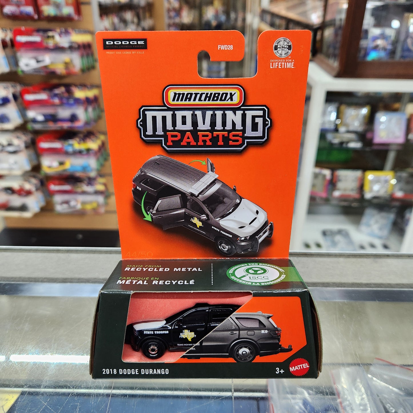 Matchbox - Moving Parts - 2018 Dodge Durango Police Car - 1:64 Scale