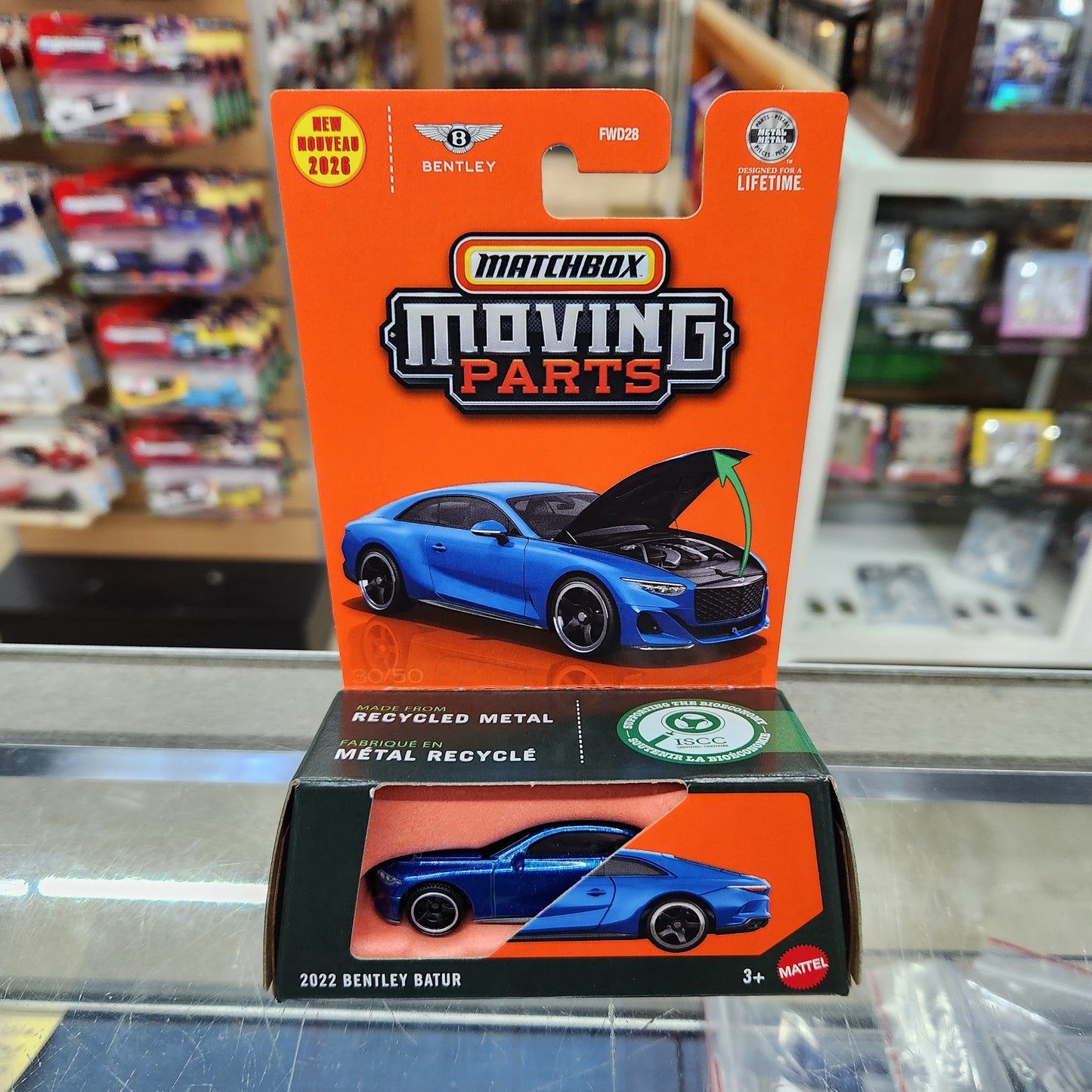 Matchbox - Moving Parts - 2022 Bentley Batur (Metallic Blue) - 1:64 Scale