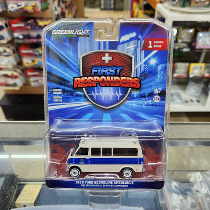 Greenlight - First Responders Series 1 - 1969 Ford Econoline Ambulance 'Ontario Hospital'