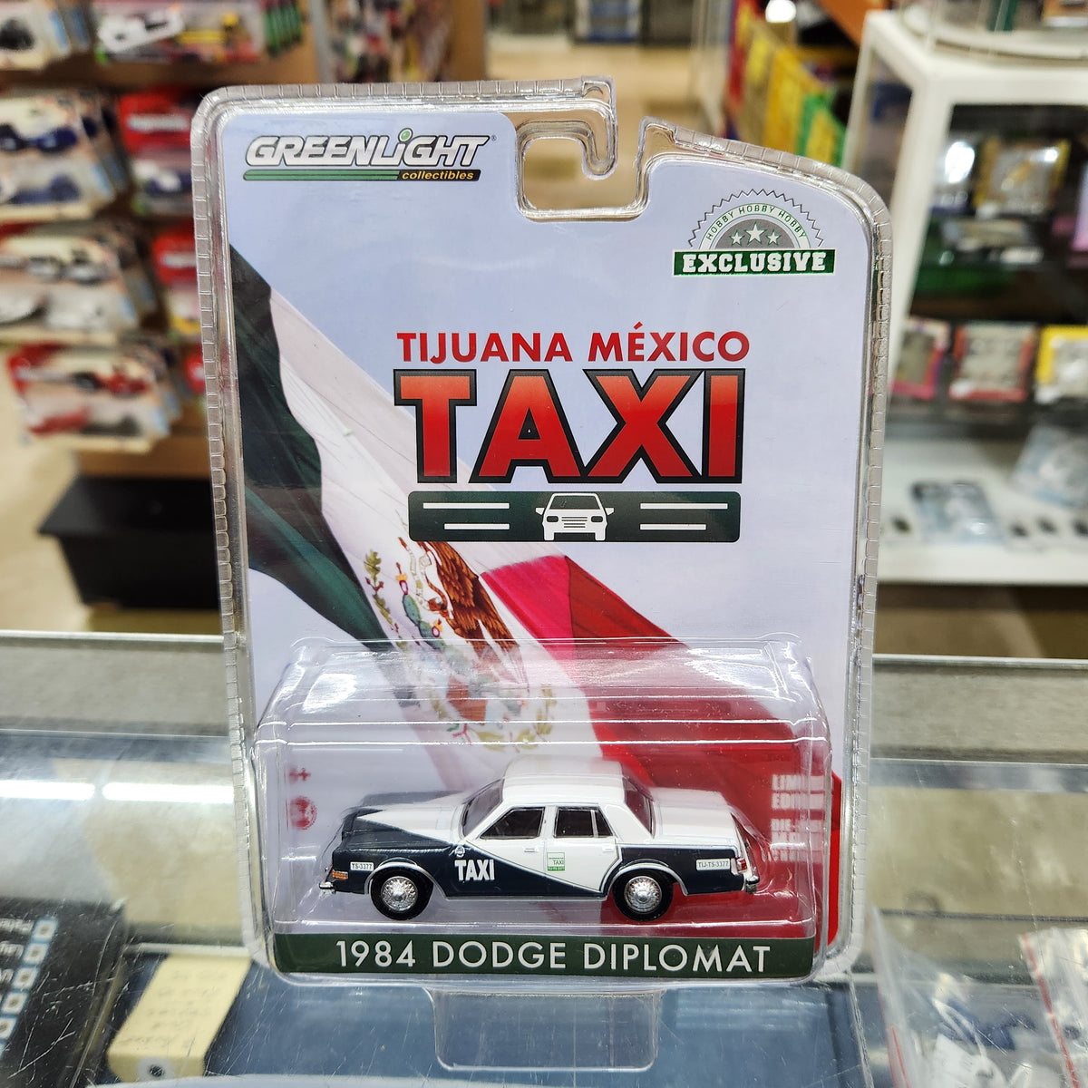 Greenlight - 1984 Dodge Diplomat 'Tijuana Mexico Taxi' - 1:64 Scale
