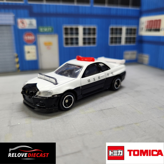 TOMICA - No.1 Nissan Skyline GT-R (BNR34) Police Car - 1:62 Scale