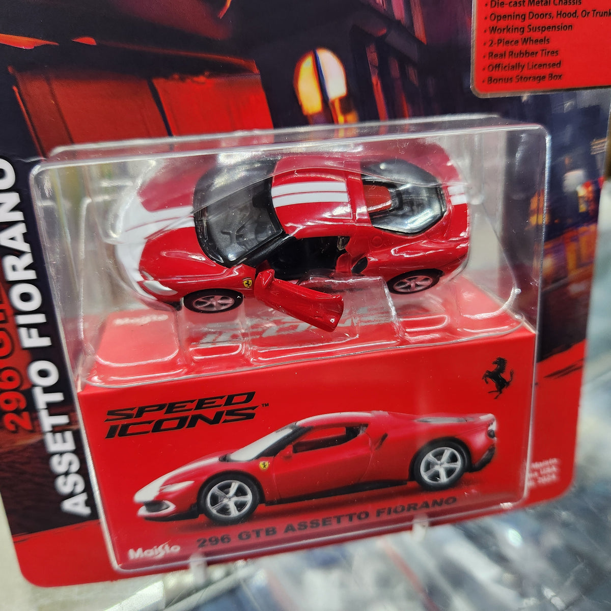 Maisto - 'Speed Icons' - Ferrari 296 GTB Assetto Fiorano - 1:64 Scale