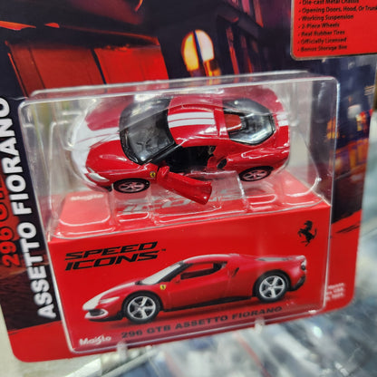 Maisto - 'Speed Icons' - Ferrari 296 GTB Assetto Fiorano - 1:64 Scale