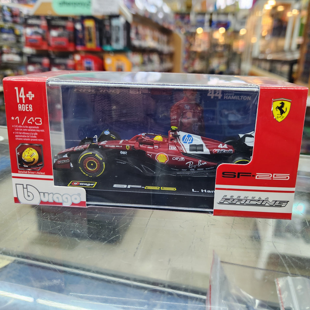 Bburago - 2025 Scuderia Ferrari F1 SF-25 - #44 Lewis Hamliton - 1:43 Scale