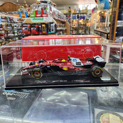 Bburago - 2025 Ferrari F1 Formula 1 Team SF-25 with Acrylic Display Box - #44 Lewis Hamlton
