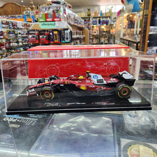 Bburago - 2025 Ferrari F1 Formula 1 Team SF-25 with Acrylic Display Box - #44 Lewis Hamlton