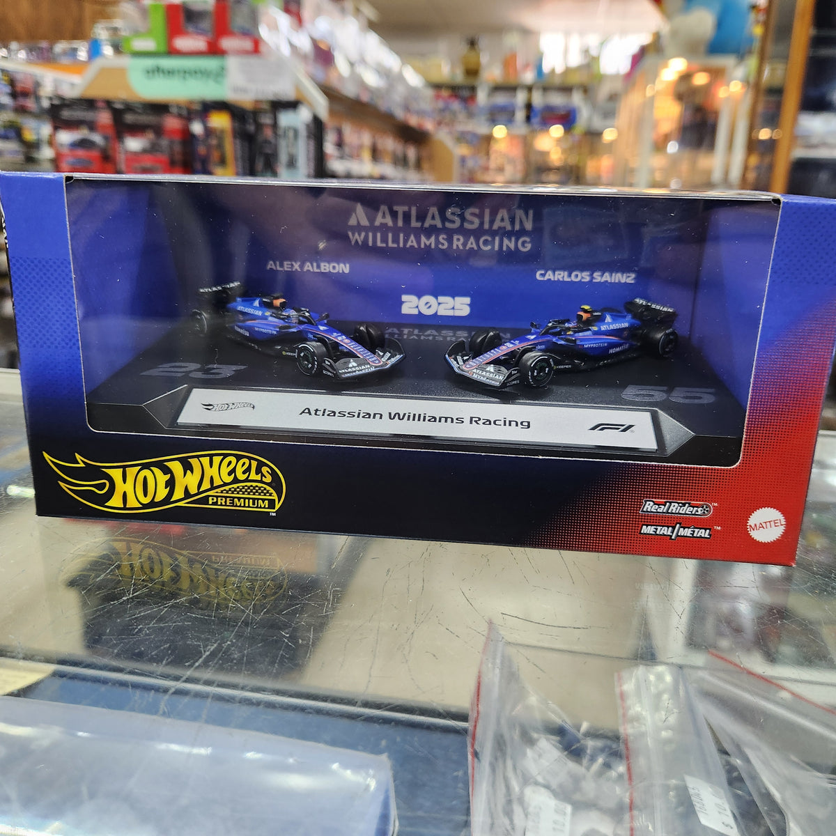Hot Wheels Premium - 2025 Formula 1 Atlassian William Racing - 2 Pack (Mix 2)