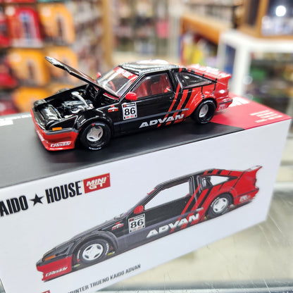 MiniGT - Toyota AE86 Sprinter Trueno Kaido 'Advan' - 1:64 Scale