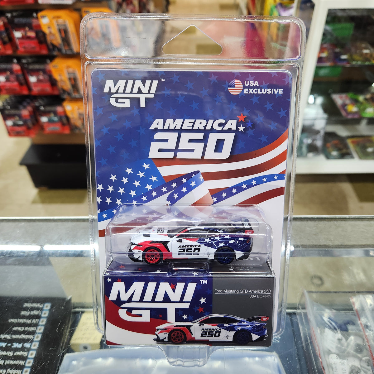MiniGT - Ford Mustang GTD 'America 250' - 1:64 Scale