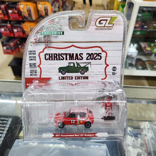 Greenlight - Christmas 2025 Limited Edition - 1975 VW Golf  GTi Widebody with Figure