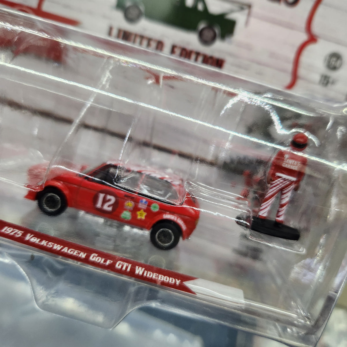 Greenlight - Christmas 2025 Limited Edition - 1975 VW Golf  GTi Widebody with Figure