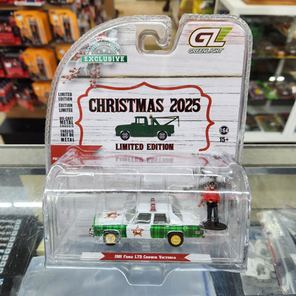 Greenlight - Christmas 2025 Limited Edition - 1981 Ford LTD Crown Victoria Police Car with Figure