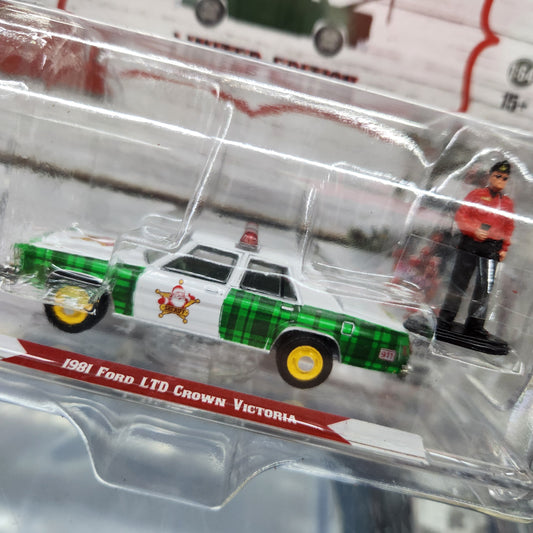 Greenlight - Christmas 2025 Limited Edition - 1981 Ford LTD Crown Victoria Police Car with Figure