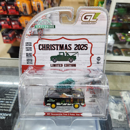 Greenlight - Christmas 2025 Limited Edition - 1971 VW Type 2 Panel Van with Tree