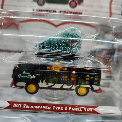 Greenlight - Christmas 2025 Limited Edition - 1971 VW Type 2 Panel Van with Tree
