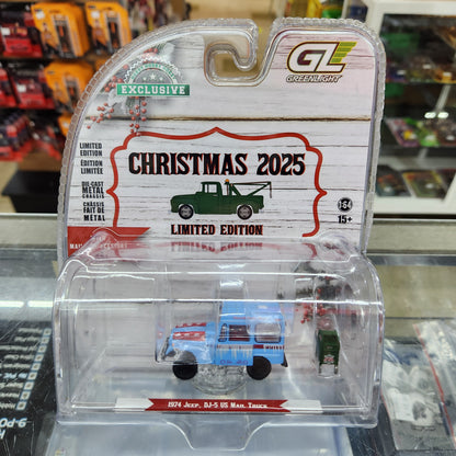 Greenlight - Christmas 2025 Limited Edition - 1974 Jeep DJ-5 US Mail Truck with Post Box