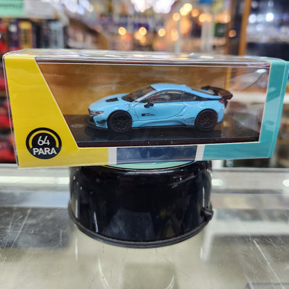 Para64 - BMW i8 x Liberty Walk (Peppermint Green/Blue) - 1:64 Scale