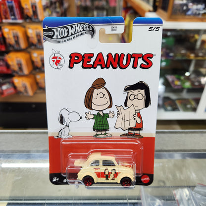 Hot Wheels - Peanuts: 75th Anniversary - 60s Fiat 500D Modificado - Peppermint Patty & Marcie