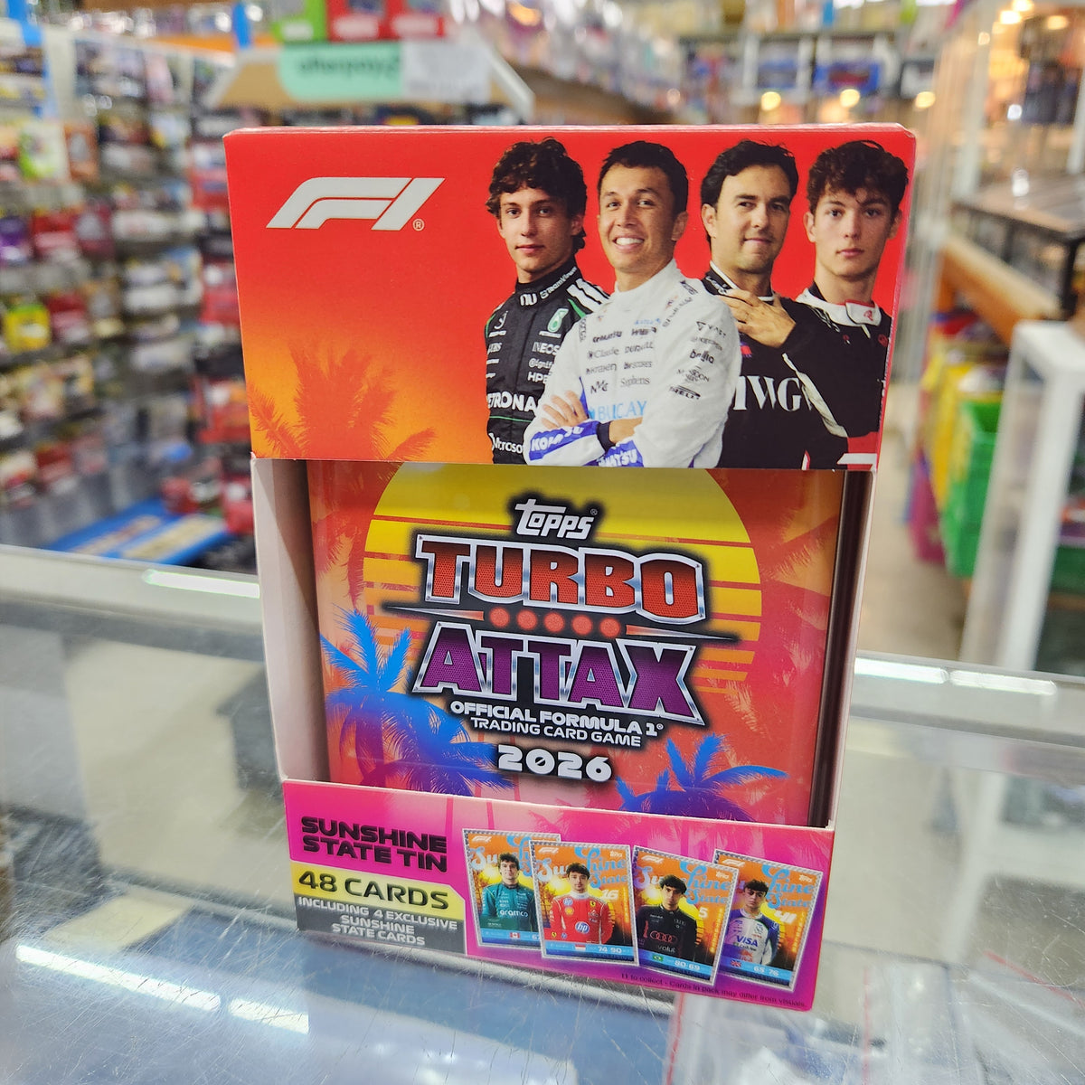 2026 F1 Topps Turbo Attax Trading Cards - Mega Tin - 'Sunshine State'
