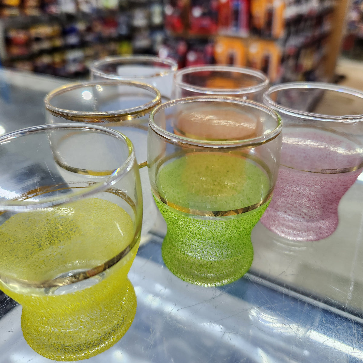 Coloured Shot Glasses - Set 6