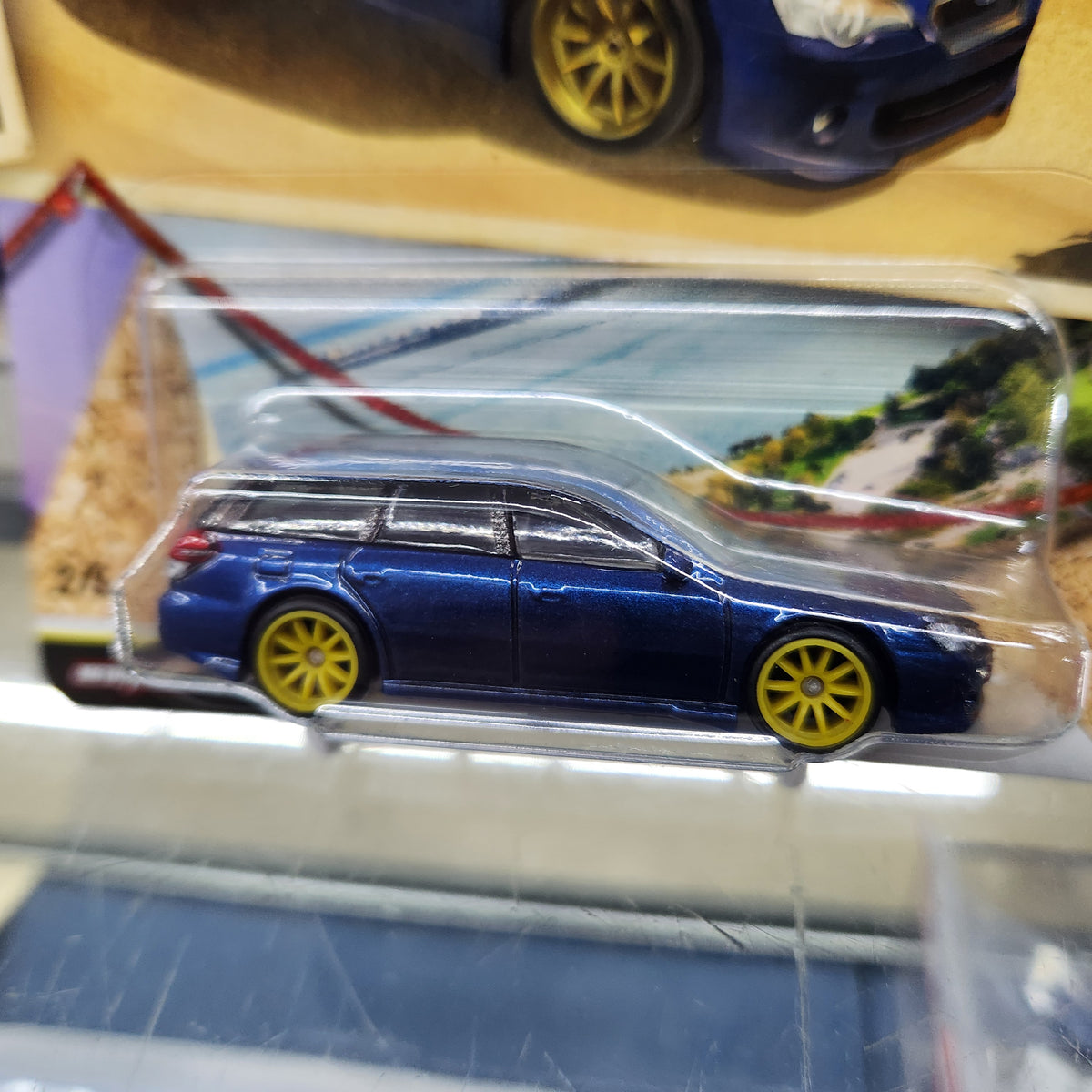 Hot Wheels Premium - Car Culture 'Road Trip' - Subaru Legacy GT (BP) - Navy