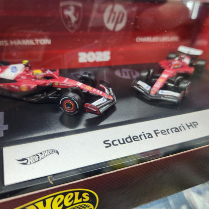 Hot Wheels Premium - 2025 Formula 1 F1 Scuderia Ferrari HP F1 Team - 2 Pack (2026 Mix 3)