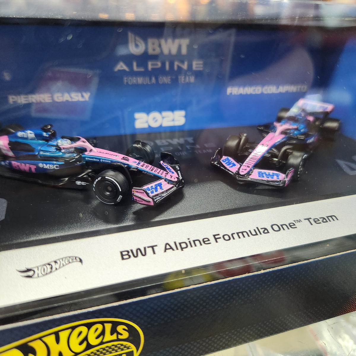 Hot Wheels Premium - 2025 Formula 1 F1 BWT Alpine F1 Team - 2 Pack (2026 Mix 3)