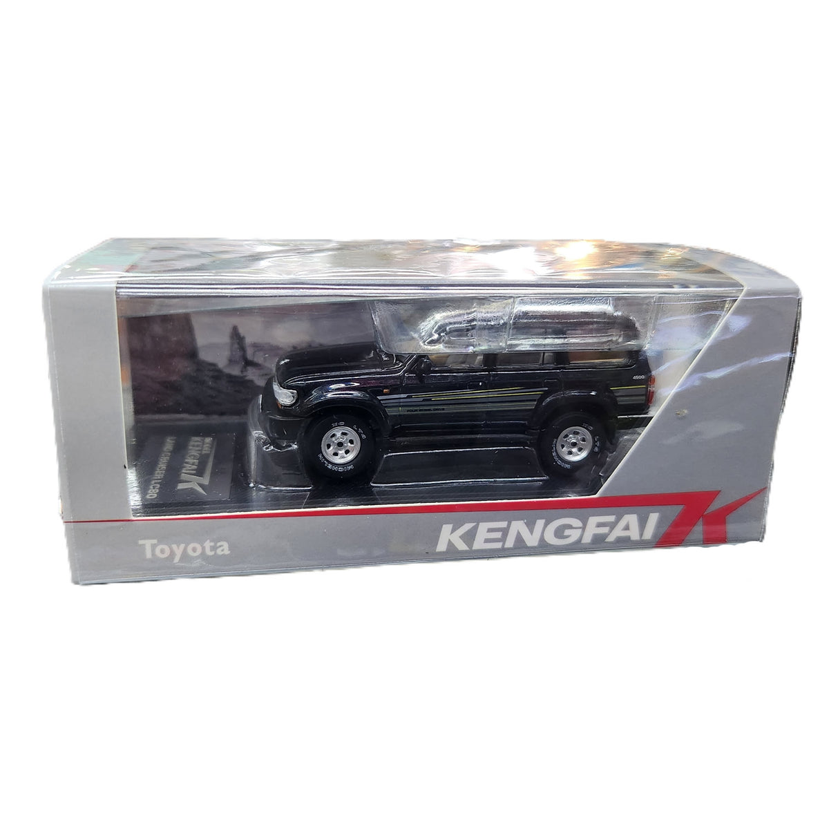 Kengfai - Toyota Land Cruiser LC80 (Pearl Black) - 1:64 Scale