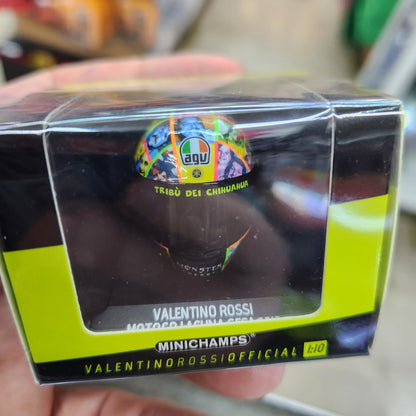 Minichamps - Valentino Rossi VR46 Helmet 'Moto GP Laguna Seca 2010' - 1:10 Scale