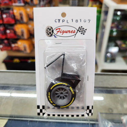 Cartrix - Replica Pirelli Formula 1 F1 Tyre 'Medium Compound/Yellow' - 1:18 Scale