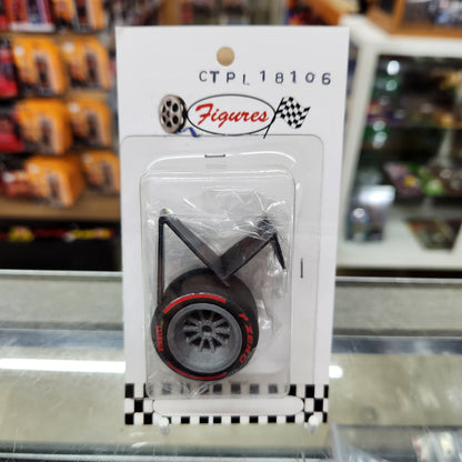 Cartrix - Replica Pirelli Formula 1 F1 Tyre 'Soft Compound/Red' - 1:18 Scale