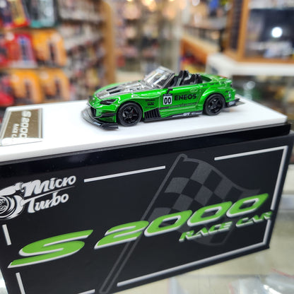 Micro Turbo - Honda S2000 Race Car (Candy Green) - 1:64 Scale