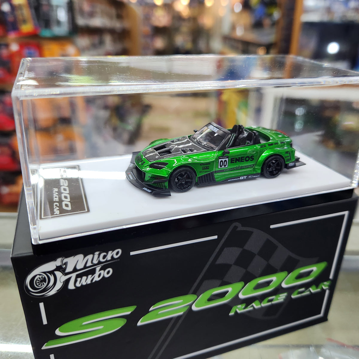 Micro Turbo - Honda S2000 Race Car (Candy Green) - 1:64 Scale