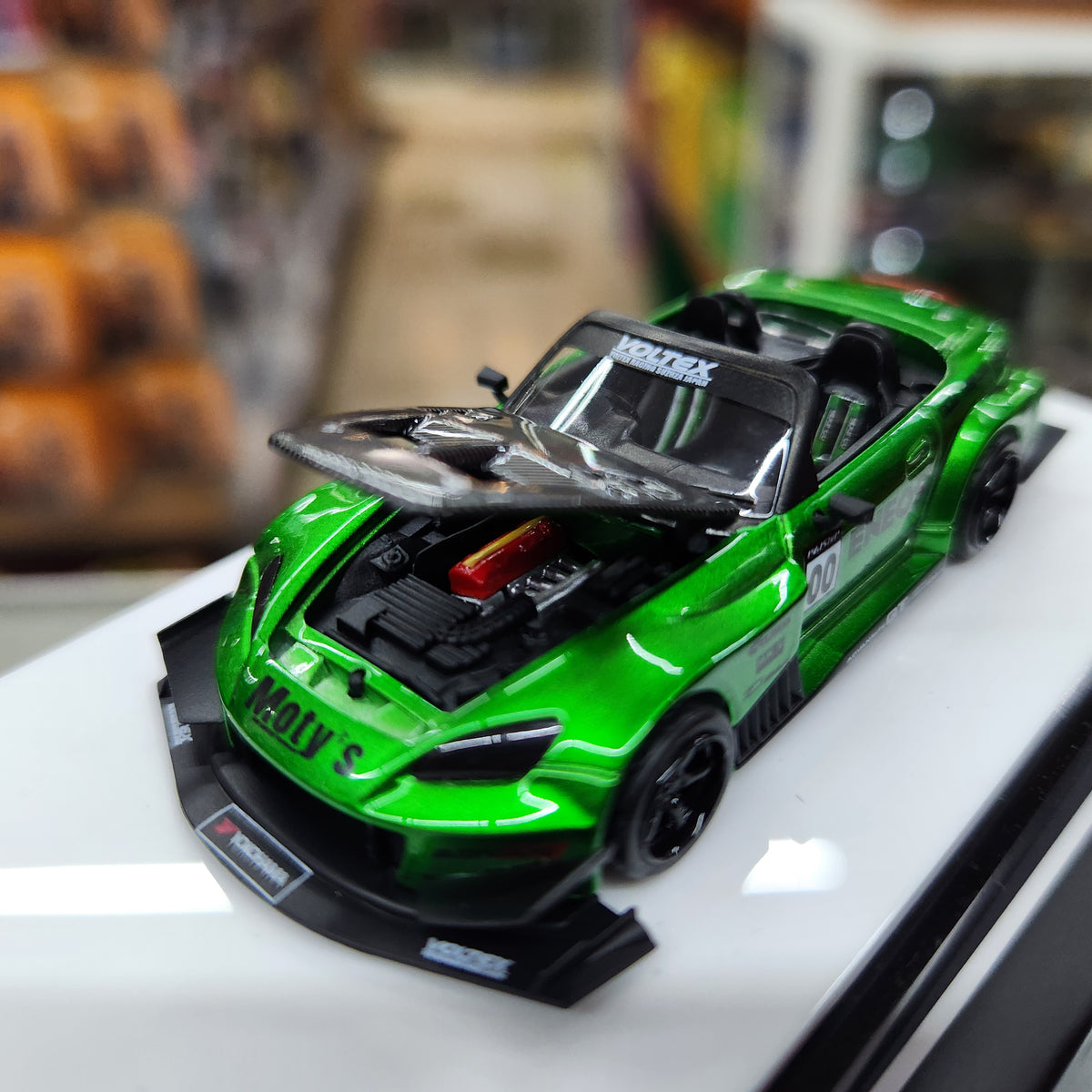 Micro Turbo - Honda S2000 Race Car (Candy Green) - 1:64 Scale