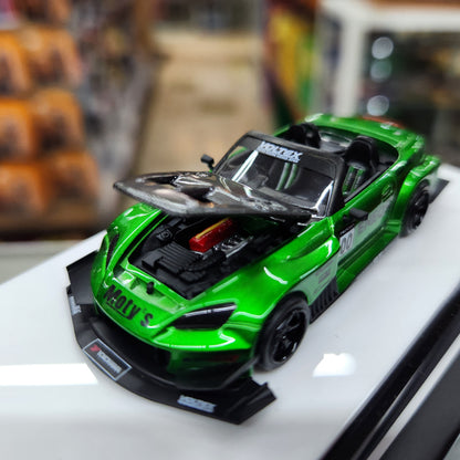 Micro Turbo - Honda S2000 Race Car (Candy Green) - 1:64 Scale