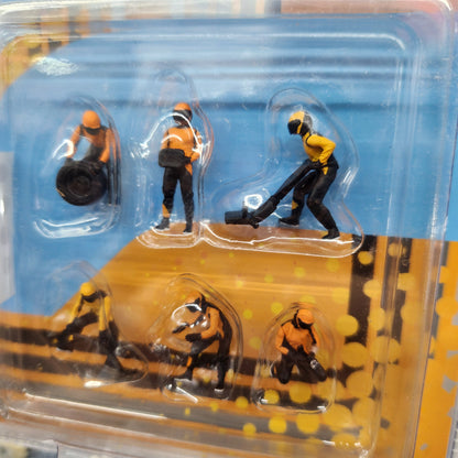 American Diorama - Formula 1 F1 Grand Prix Pit Crew - Team Orange