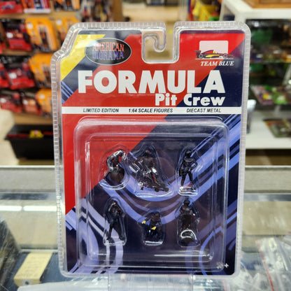 American Diorama - Formula 1 F1 Grand Prix Pit Crew - Team Blue
