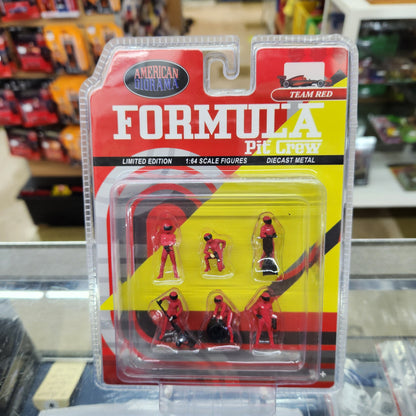 American Diorama - Formula 1 F1 Grand Prix Pit Crew - Team Red
