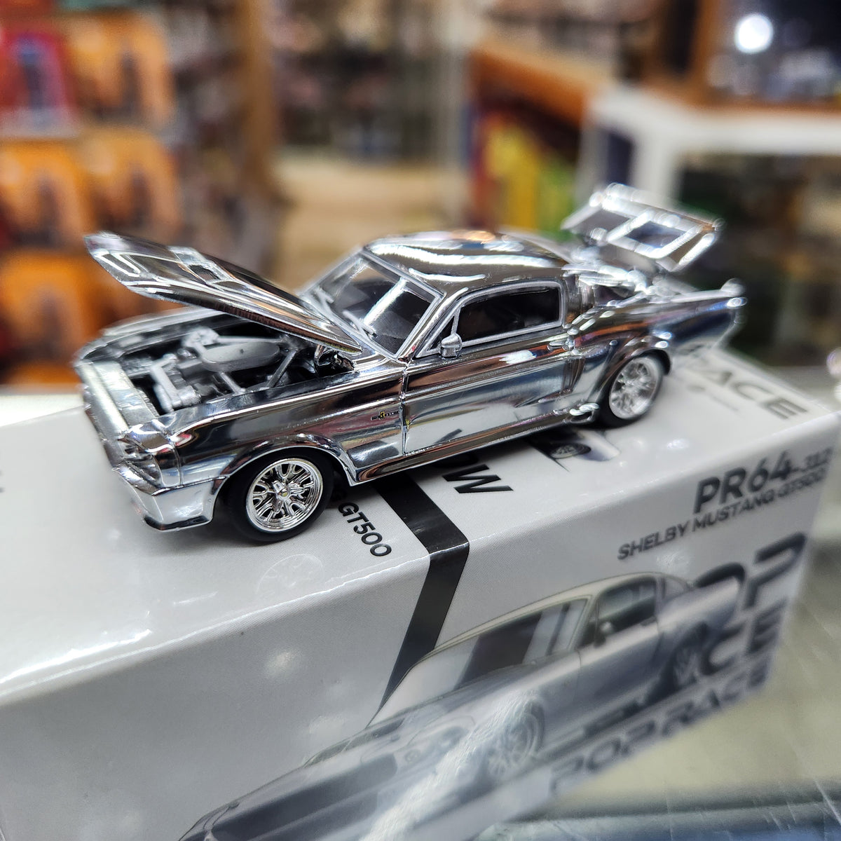 Pop Race - Ford Shelby Mustang GT500 (Silver Chrome)