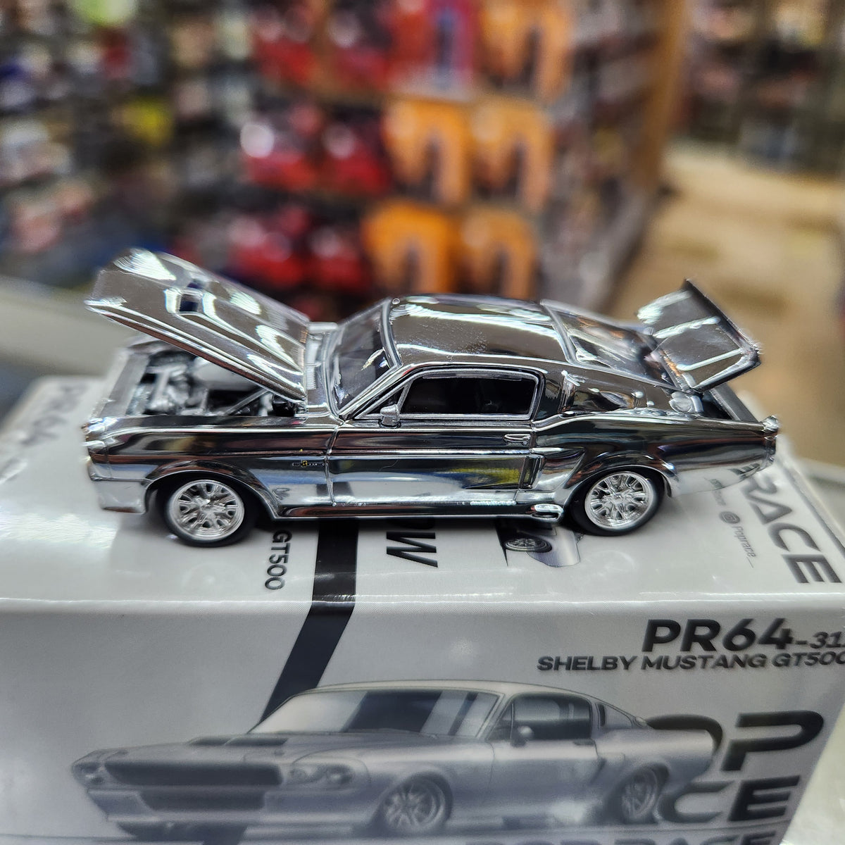 Pop Race - Ford Shelby Mustang GT500 (Silver Chrome)