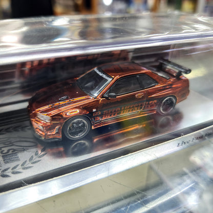 INNO64 - Nissan Skyline (R34) DPLS '10th Anniversary' (Chrome Orange)