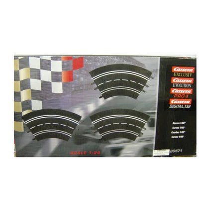 Carrera - Track System - 124/132 Curve Track 1/60° - 3 Pack