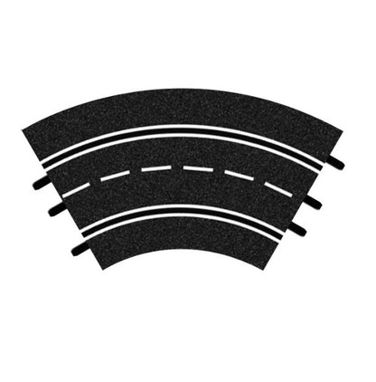 Carrera - Track System - 124/132 Curve Track 1/60° - 3 Pack